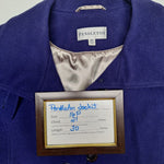 Pendleton Coat Lambs Wool Blue Jacket Single Button Womens 16P Petite Short