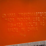 1995 Trendmaster 10 Inch Halloween Jack-O-Lantern Foam Blow Mold Lighted Pumpkin