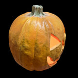 1995 Trendmaster 10 Inch Halloween Jack-O-Lantern Foam Blow Mold Lighted Pumpkin