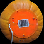 1995 Trendmaster 10 Inch Halloween Jack-O-Lantern Foam Blow Mold Lighted Pumpkin