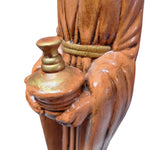 Wiseman King Figurine Statue Orange Gold Nativity Religious 13 Inch Gift Offering