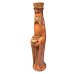 Wiseman King Figurine Statue Orange Gold Nativity Religious 13 Inch Gift Offering