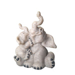Quarry Critters Elephant Evian Ella 2001 Figurine Resin Stone Vintage Smiles