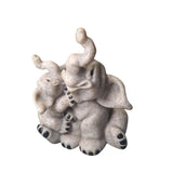 Quarry Critters Elephant Evian Ella 2001 Figurine Resin Stone Vintage Smiles