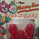 Human Kool Kubes Reusable Ice Cube Santa Red Vintage 90s Holiday Christmas Drink