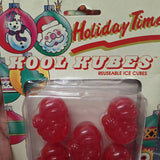Human Kool Kubes Reusable Ice Cube Santa Red Vintage 90s Holiday Christmas Drink