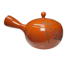 Japanese Teapot Orange Strainer Small Loose Leaf Hot Steeper Carved Etched