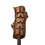 Hawaii Souvenirs Letter Opener Faux Wood Resin Vintage Islands Office Desk