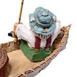Birch Bark Canoe Fly Fishing David Frykman Figure Basket Fishing Pole Handmade