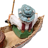 Birch Bark Canoe Fly Fishing David Frykman Figure Basket Fishing Pole Handmade
