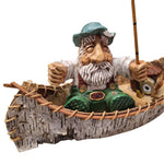 Birch Bark Canoe Fly Fishing David Frykman Figure Basket Fishing Pole Handmade