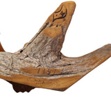 Hummingbird Wooden Fan Art 1989 Lightweight Rustic Cabin Delicate Signed Carved