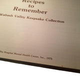 Wabash Valley Cook Book Vintage 1975 Recipes to Remember Small Town Keepsake