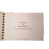 Wabash Valley Cook Book Vintage 1975 Recipes to Remember Small Town Keepsake