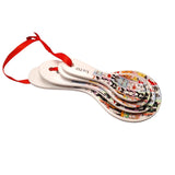 Cat Pet Portrait Measuring Spoons Kitty Meow Purr Cartoon Set Teaspoon Table