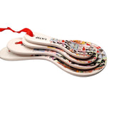 Cat Pet Portrait Measuring Spoons Kitty Meow Purr Cartoon Set Teaspoon Table