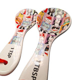 Cat Pet Portrait Measuring Spoons Kitty Meow Purr Cartoon Set Teaspoon Table