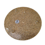 Beach Trivet Sand Starfish Seaweed Acrylic Abalone Mother of Pearl Ocean Nautical