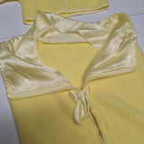 Baby Bag Zip Sweater Hooded Yellow Vintage Infant Set Newborn Outfit