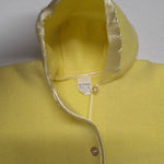 Baby Bag Zip Sweater Hooded Yellow Vintage Infant Set Newborn Outfit