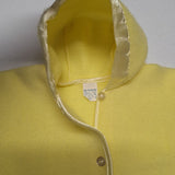 Baby Bag Zip Sweater Hooded Yellow Vintage Infant Set Newborn Outfit