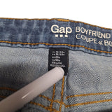 GAP Jeans Boyfriend Fit Blue Distressed Womens Plus Size 16