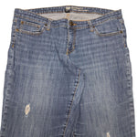 GAP Jeans Boyfriend Fit Blue Distressed Womens Plus Size 16