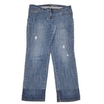 GAP Jeans Boyfriend Fit Blue Distressed Womens Plus Size 16