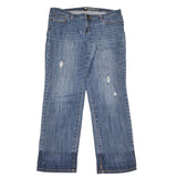 GAP Jeans Boyfriend Fit Blue Distressed Womens Plus Size 16