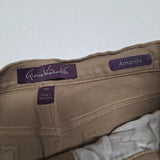 Gloria Vanderbilt Amanda Khaki Pants Womens 14 Petite High Waist