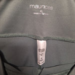 Maurices Leggings Green Athletic Exercise Soft Smooth Womens XL