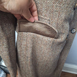 Mackintosh Montello Wool Jacket Brown Coat Buttons Vintage Womens Size 12