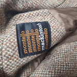 Mackintosh Montello Wool Jacket Brown Coat Buttons Vintage Womens Size 12