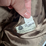 Mackintosh Montello Wool Jacket Brown Coat Buttons Vintage Womens Size 12