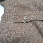 Mackintosh Montello Wool Jacket Brown Coat Buttons Vintage Womens Size 12