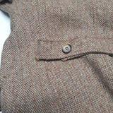 Mackintosh Montello Wool Jacket Brown Coat Buttons Vintage Womens Size 12