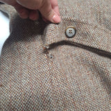 Mackintosh Montello Wool Jacket Brown Coat Buttons Vintage Womens Size 12