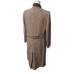 Mackintosh Montello Wool Jacket Brown Coat Buttons Vintage Womens Size 12