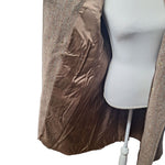 Mackintosh Montello Wool Jacket Brown Coat Buttons Vintage Womens Size 12