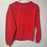 Tom and Jerry Sweatshirt Crewneck Red Womens Junior Small 3 5 Cat Mouse Cartoon