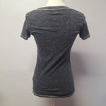 NHL Detroit Red Wings Tee Shirt Gray Womans Small Hockey Michigan Fan Round Neck
