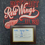 NHL Detroit Red Wings Tee Shirt Gray Womans Small Hockey Michigan Fan Round Neck