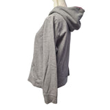 The NorthFace Hoodie Gray Pink Womens Large Warm Fall Pouch Pocket