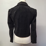Reverof Jacket Zippers Black Faux Suade Soft Womens Medium Pockets Biker Vibes