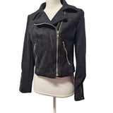 Reverof Jacket Zippers Black Faux Suade Soft Womens Medium Pockets Biker Vibes