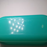 Tupperware Green Butter Dish Lid 1 Stick Capacity 5080A Plastic Teal Small Round