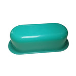 Tupperware Green Butter Dish Lid 1 Stick Capacity 5080A Plastic Teal Small Round