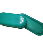 Tupperware Green Butter Dish Lid 1 Stick Capacity 5080A Plastic Teal Small Round