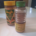 Vintage Seasonings Glass Containers Spices Salt Vegit Frenchs Kroger Collectible