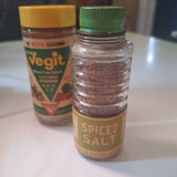 Vintage Seasonings Glass Containers Spices Salt Vegit Frenchs Kroger Collectible